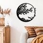Wallity Night - Escultura de pared de metal negra